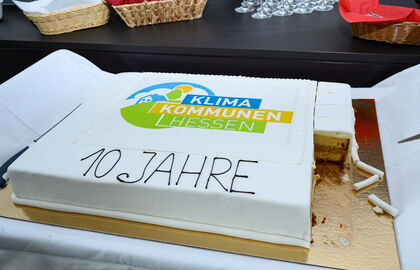 Kuchen 10 Jahre Klima-Kommunen Hessen