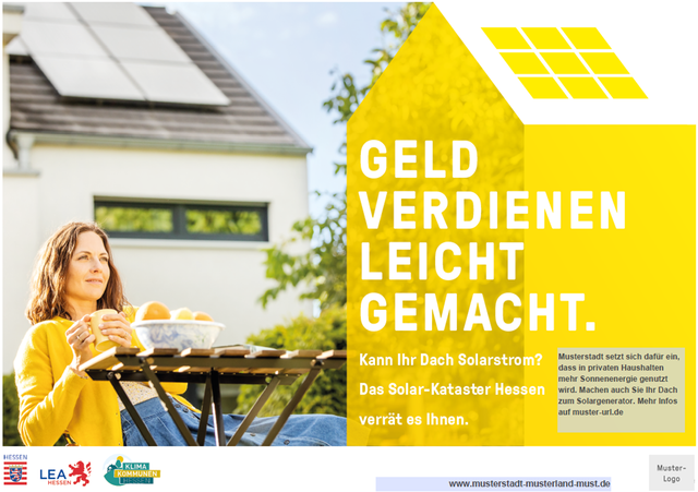 Vorlage für Plakatmotiv: „Geld verdienen leicht gemacht“
