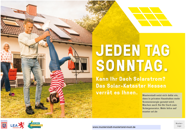 Vorlage für Plakatmotiv: „Jeden Tag Sonntag“