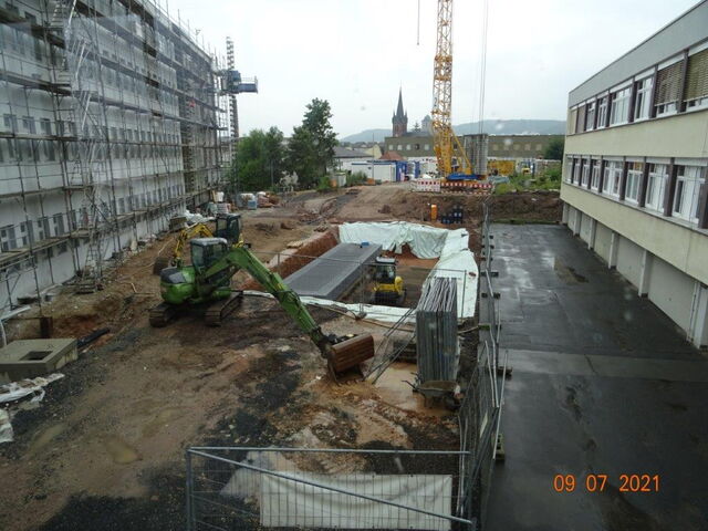 Baustelle: Einbau Regenwassermanagement