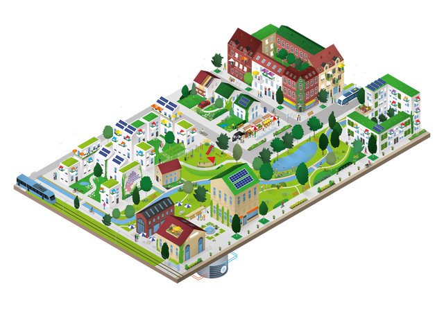 Klimaangepasstes Quartier