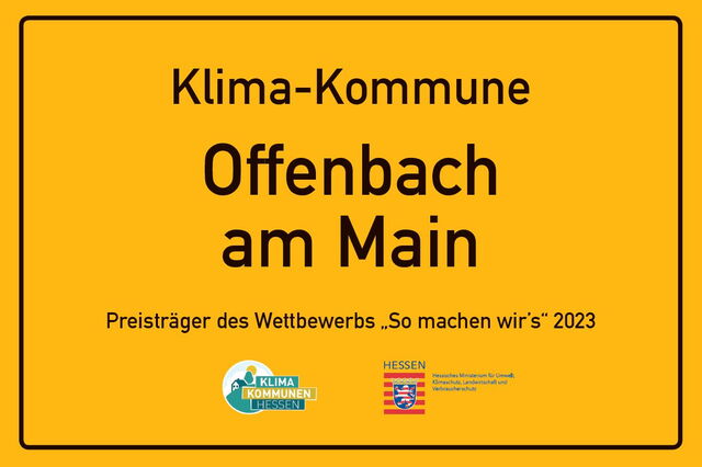 Ortsschild Offenbach