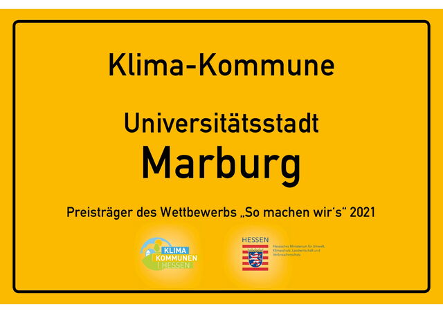 Ortsschild Marburg
